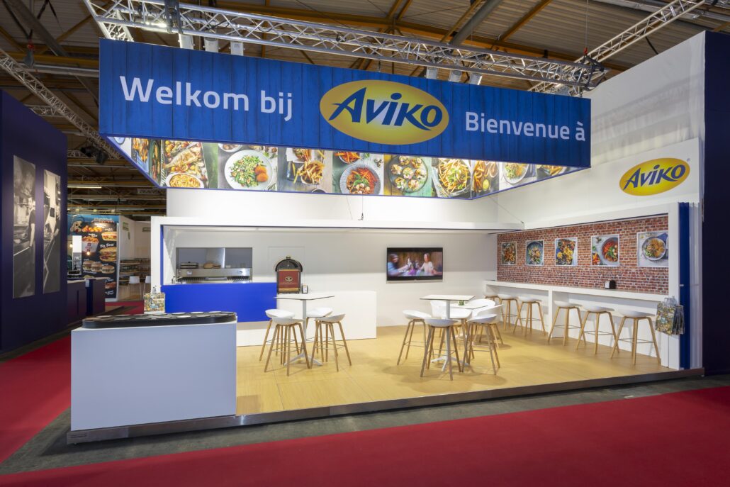 Beursstand Aviko op Horeca Expo Gent.