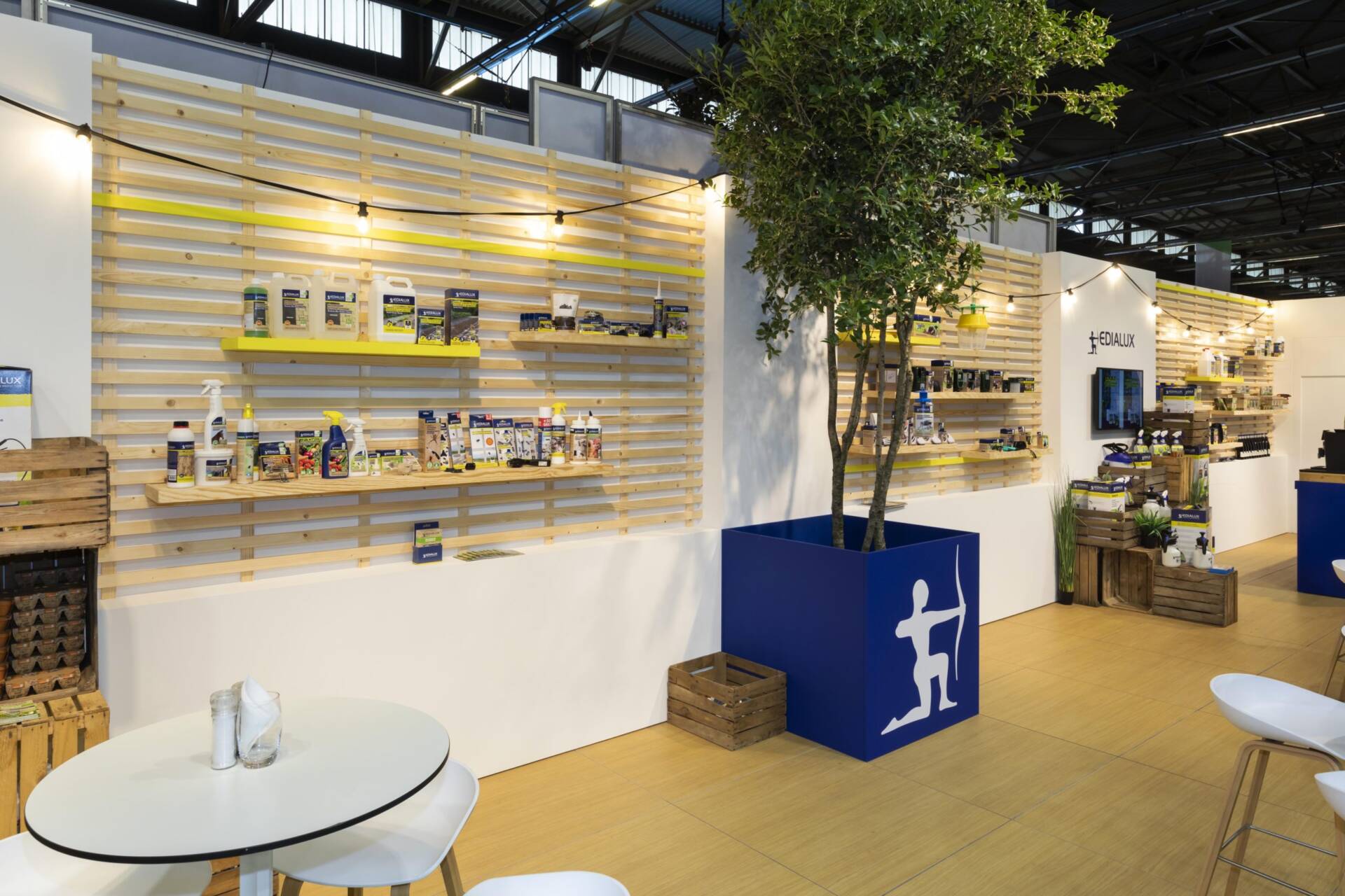 Een beursstand van Expo Z is een beursstand op maat van de doelen, waarden en visie van de klant. Beursstand Edialux op Greenexpo