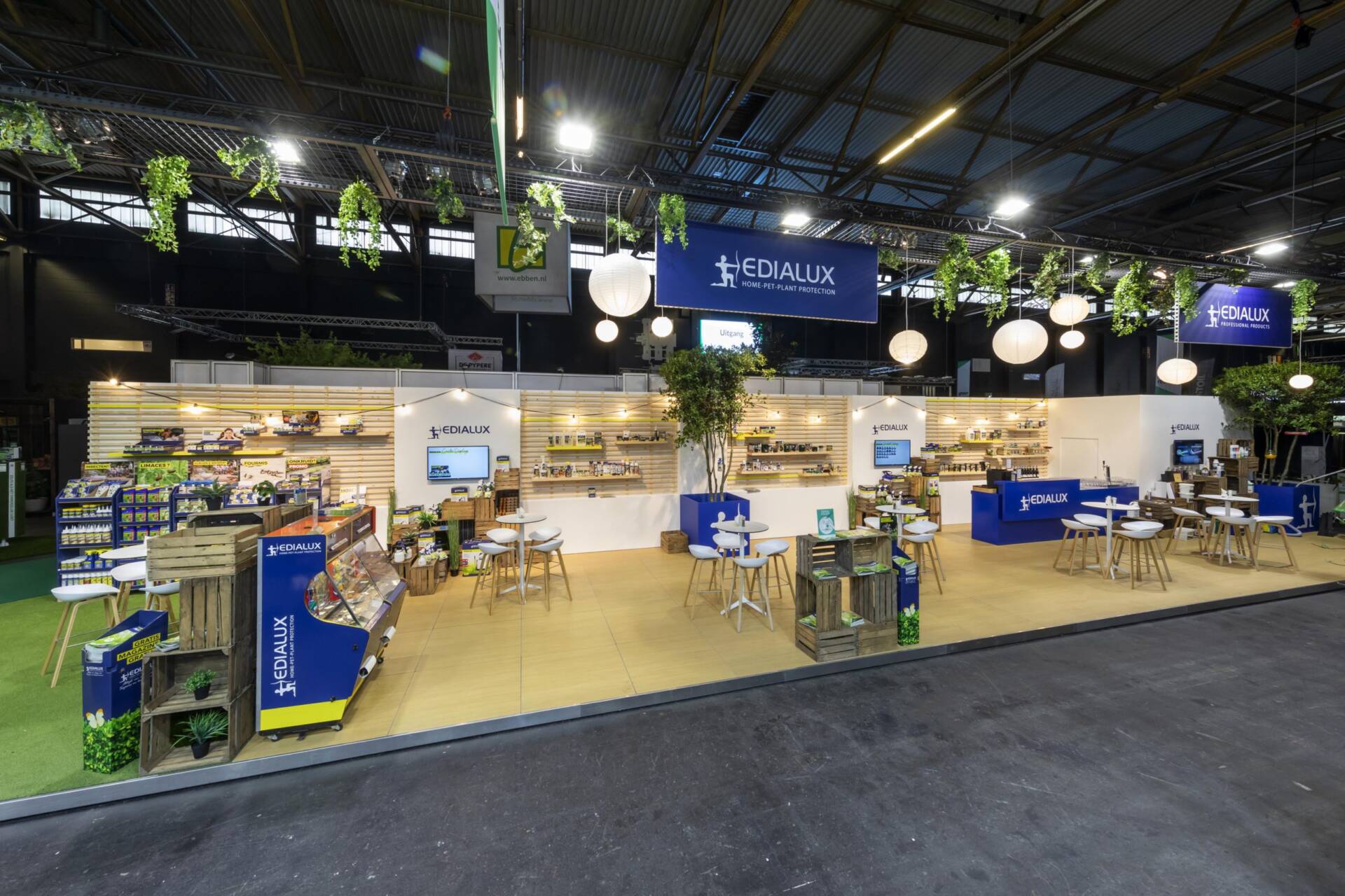 Til je beursdeelname naar een hoger niveau met een innovatieve beursstand van Expo Z. Beursstand Edialux op Greenexpo